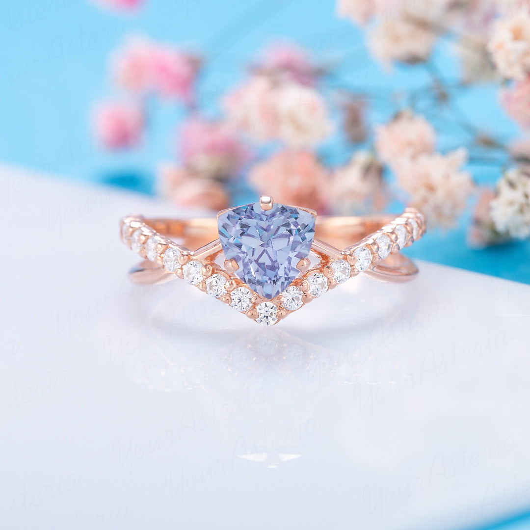 Atemberaubender Alexandrit Weißgold Diamant Ring - Österreich