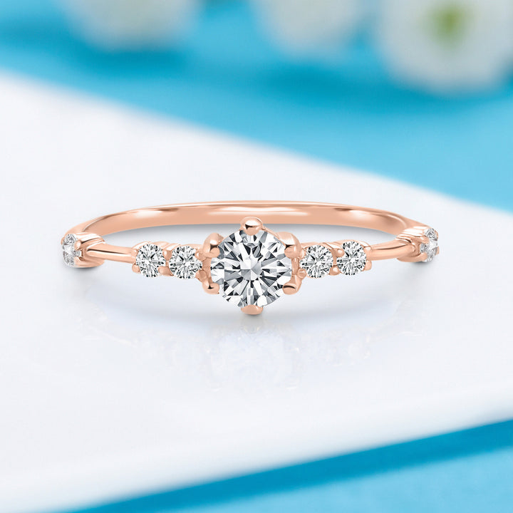 slim fit dress slacks Rose Gold Engagement Ring main image 1