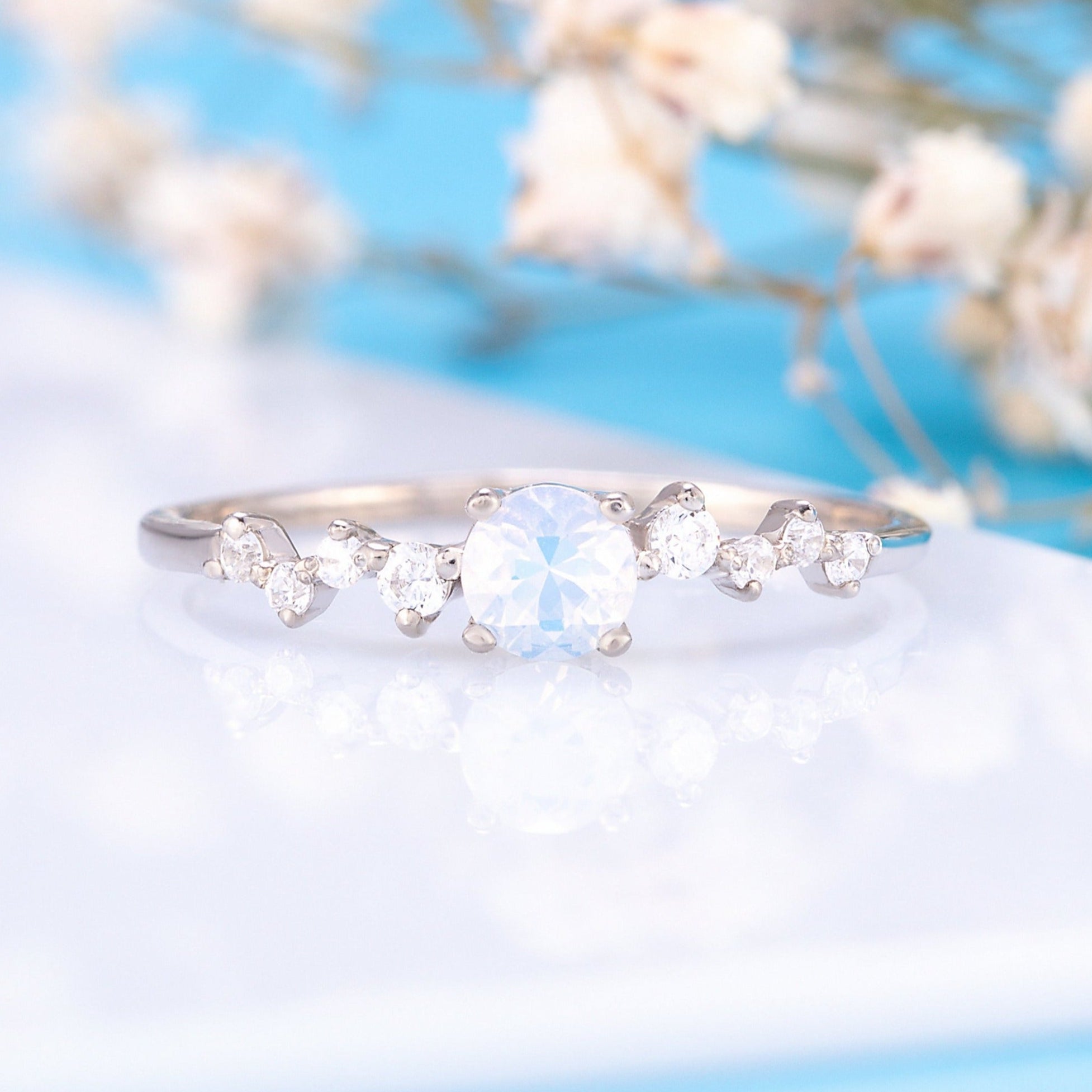 thumbnail image 2 of 925 Sterling Silver Genuine White Topaz Heart Promise Ring - Size 3 2 of 11