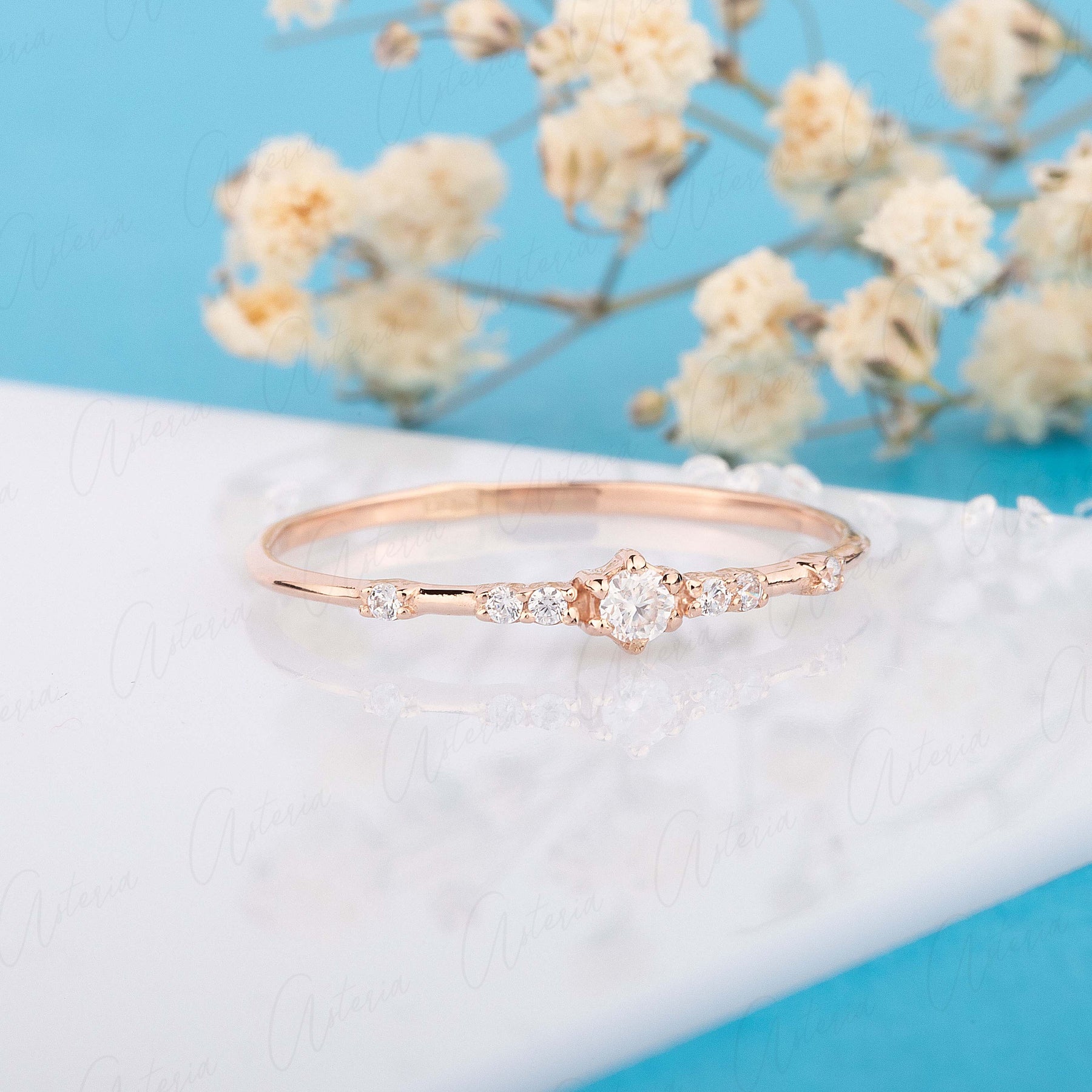 Promise Rings Small Delicate Engagement Rings Pinky Ring Size