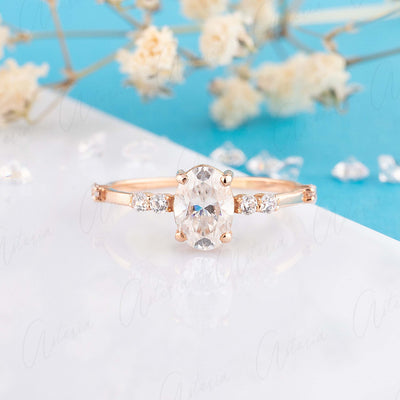Unique & Dainty Promises Rings Handcrafted with Love – Tagged moissanite–  YourAsteria