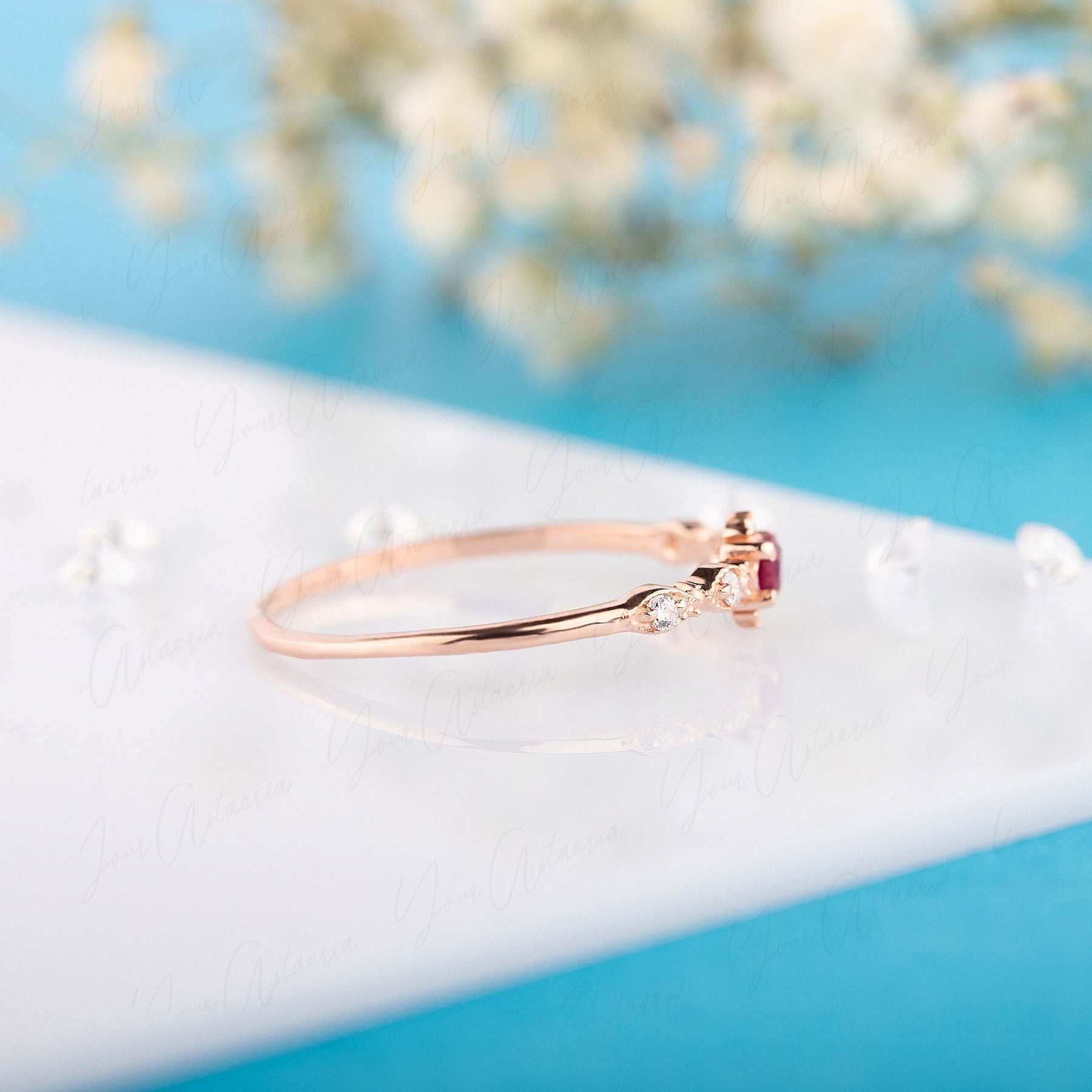 Promise ring with small diamond Clearance