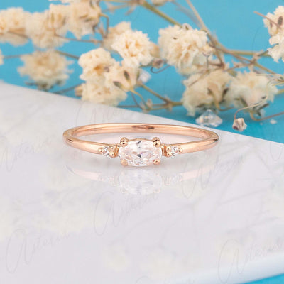 Unique & Dainty Promises Rings Handcrafted with Love – Tagged moissanite–  YourAsteria
