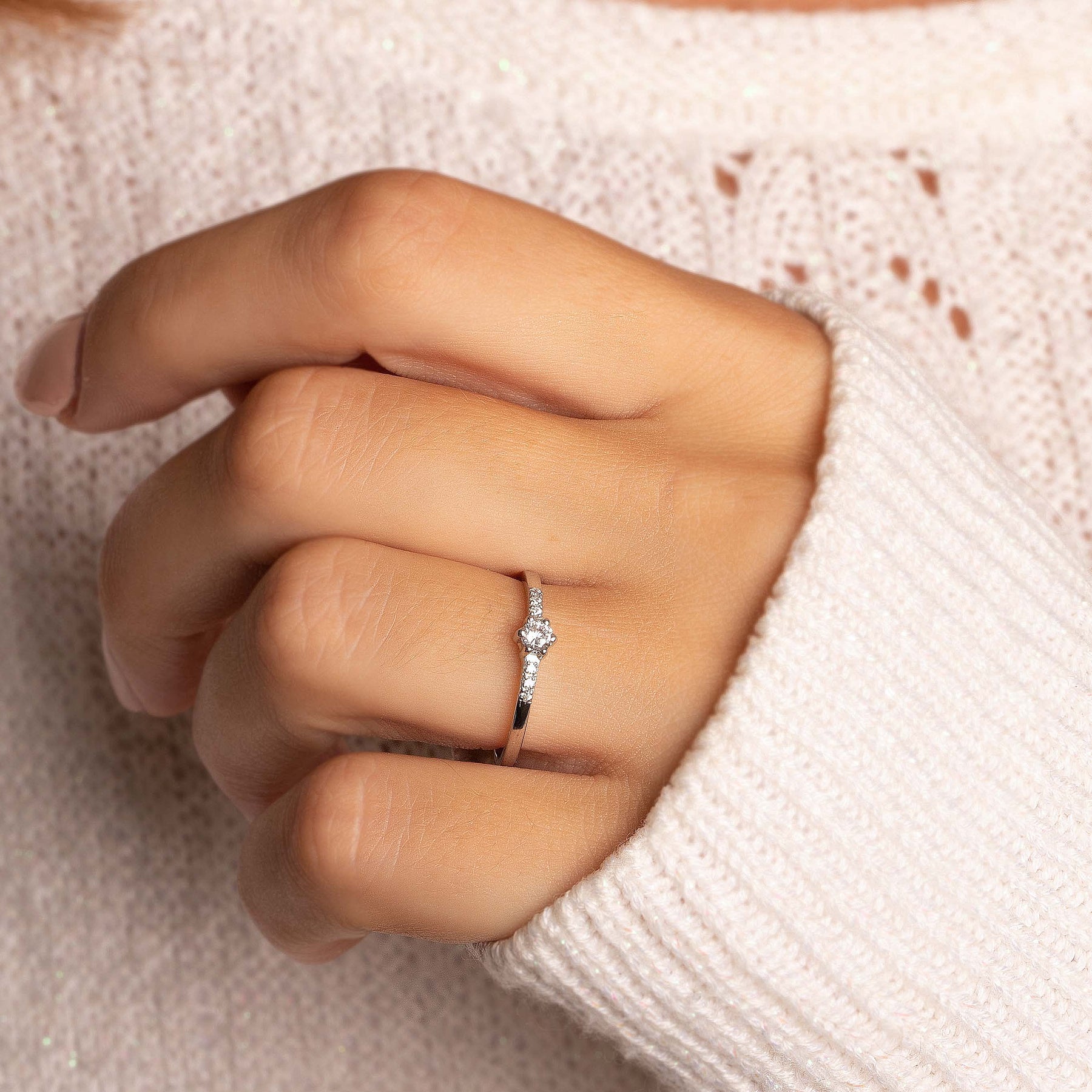 Promise Rings 925 Small minimalist 925 sterling silver women promise ring – YourAsteria